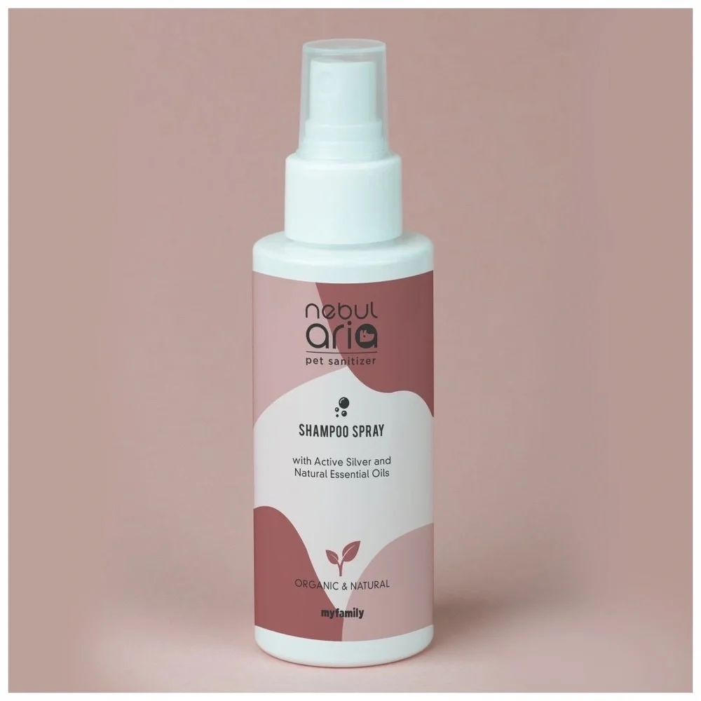 NEBULARIA Dog Shampoo Spray, Organic & Natural, Bio Eco Pet Care Certified